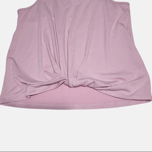 Hippie Rose Women's Size Small Pullover Twist- Front Sleeveless Top Pink - Picture 9 of 11